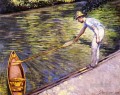 Navegante tirando de su perissoire Impresionistas Gustave Caillebotte
